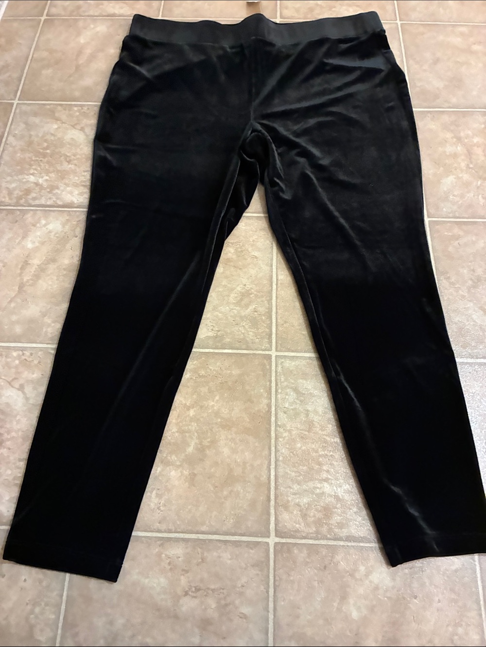 LOFT Black Velvet legging